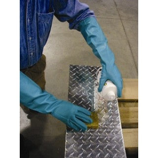 American Health & Safety 0156203 - GLOVES, NITRILE, CHEMICAL-RESIST, 22MIL, SZ9, 2/PR