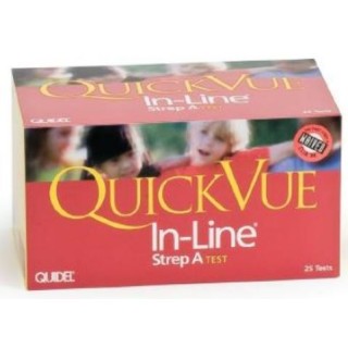 Quidel 343 - TEST, STREP A, QUICKVUE IN-LINE, DEVICE, 25, 25/BX