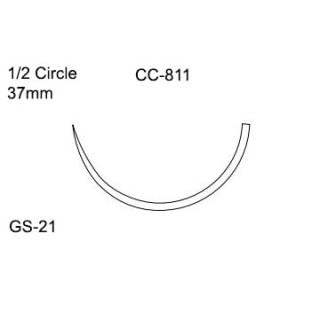 Covidien CC811 - SUTURE, CAPROSYN 2/0 30" UNDYED GS-21, 36/BX