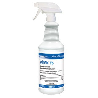 Diversey 4743 - DISINFECTANT, QUAT, VIREX TB, 12X32OZ, RTU, 12 EA/CS