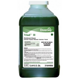 Diversey 3164406 - DISINFECTANT, QUAT, TRIAD III, 2X2?L, JFILL, 2 EA/CS