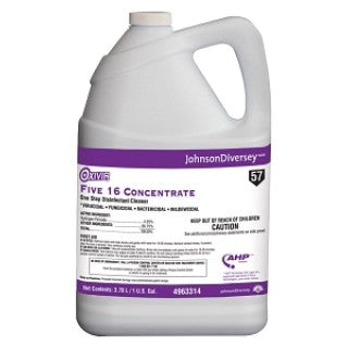 Diversey 4963314 - DISINFECTANT, OXIVIR FIVE 16, 4X1GAL, CC, 4 EA/CS