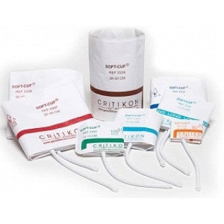 GE Healthcare 2141 - CUFF SOFT BP 1-TUBE ADULT LONG ROSE/WHITE 20/BX