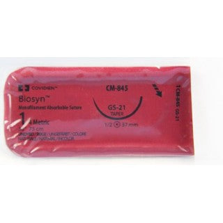 Covidien CM845 - SUTURE, BIOSYN, 1 30" UNDYED GS-21, 36/BX