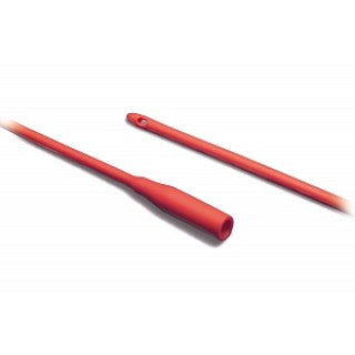 Covidien 8887660218 - Dover Urethral Catheter Red Rubber Robinson, 16" length, radiopaque, smooth rounded tip, 100/CS