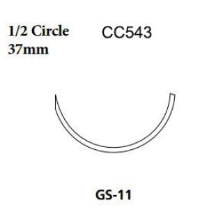 Covidien CC543 - SUTURE, CAPROSYN 2/0 30IN UNDYED GS11, 36/BX