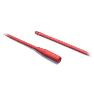 Kendall 8887660221 - Dover Urethral Catheter Red Rubber Robinson, 16" length, radiopaque, smooth rounded tip, 100/CS