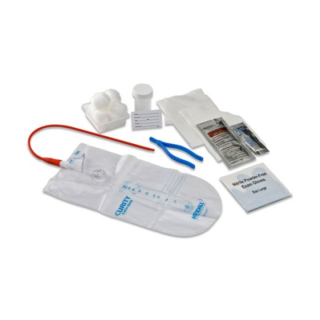 Covidien 3450 - Dover Closed Intermittent Tray with Vinyl Catheter, PVP Solution, 14 Fr, 20/CS
