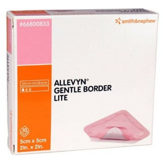 Smith & Nephew 66800833 - Allevyn Gentle Border Lite 5cm x 5cm