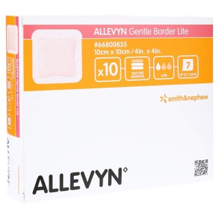 Smith & Nephew 66800835 - Allevyn Gentle Border Lite 10cm x 10cm