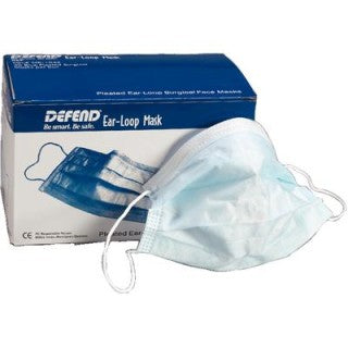 Mydent International MK-1046 - Dual Fit Ear-Loop Face Mask, ASTM Level-1, Anti Fog, 50 Per/Bx (IN STOCK. FREE SHIPPING FOR 10+ BOX ORDERS)