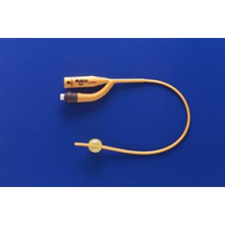 Rusch 180003080 - Rusch Gold Indwelling Catheter, Gold Pediatric Siliconized Coated Foley - 2-Way, 3 mL, 8 Fr, 12, 10/CS