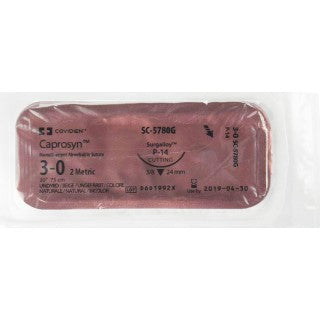 Covidien SC5780G - Suture Caprosyn Mono Ud P14 3-0 30" 12/BX