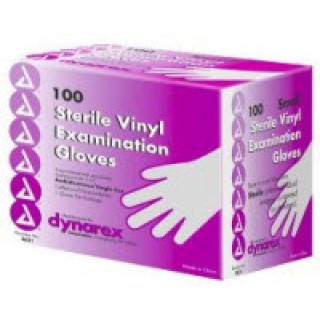 Dynarex 2422 - LP Latex Glove Exam Sterile Medium 100X8/Ca