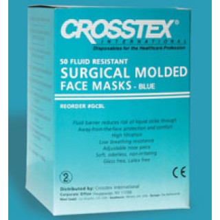 Crosstex International GCBL - Cone Mask Surgical Blue 50/BX, 40 BX/CS