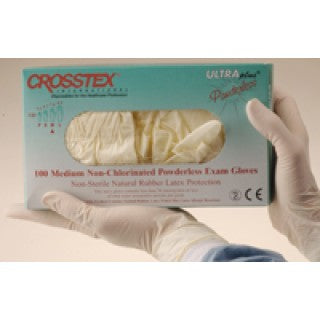 Crosstex International MMCP - Glove Exam PF Latex Medium Ultra Plus 100/Bx, 20 BX/CA