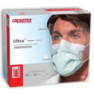 Crosstex International GCPW - ULTRA NO-FOG ASTM LEVEL-3 MASK W/ FACE SHIELD, 25 PER/BX