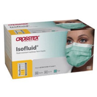 Crosstex International GCITE - Isofluid Earloop Mask Teal 50/BX, 40 BX/CS