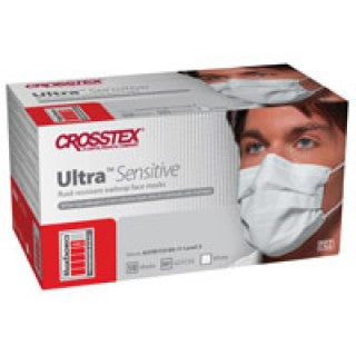 Crosstex International GCFCXS - Ultra Sensitive Earloop Mask, ASTM LEVEL-3, White 50/BX