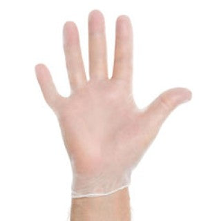 Halyard Health 55031 - Glove Exam PF Vinyl LF Small Clear Safeskin 100/Bx, 10 BX/CA