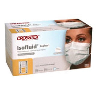 Crosstex International GCICXB - Isofluid Earloop Mask Anti Fog Blue 40/BX, 40 BX/CS