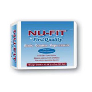 First Quality Products NU-014/1 - Brief Nu-Fit Adult X-Large 59-64" 4x15/CS