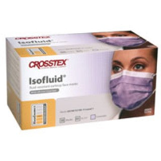 Crosstex International GCILV - ISOFLUID EARLOOP FACE MASK (LAVENDER), 500 PER/CS
