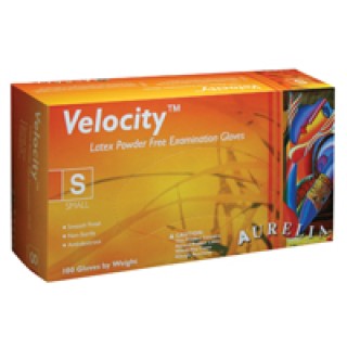 Supermax 28226 - Glove Exam PF Latex Small Aurelia Velocity 100/Bx, 10 BX/CA