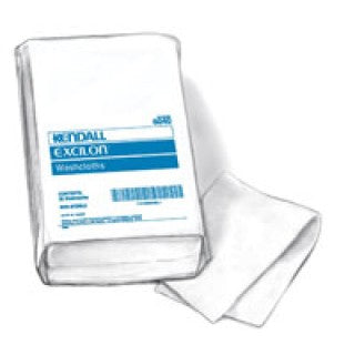 Covidien 6040N - Washcloth Kendall 10x13" Wht Heavy 600/Ca