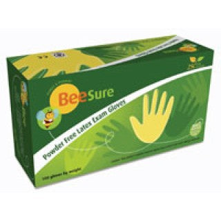 EcoBee 2817 - Glove PF Latex Medium BeeSure 100/Bx, 10 BX/CA