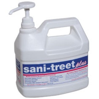 Enzyme Industries 4198 - Cleaner Sanitizer Sani-Treet Plus 1gal in Bottle Ea, 4 EA/CA