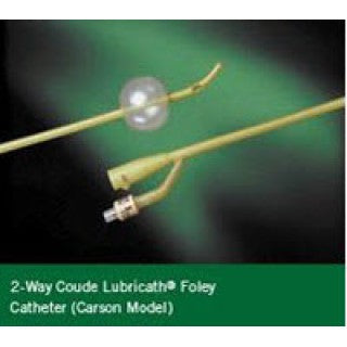 C.R. Bard 0168L 20 - Catheter Foley Lubricath Carson 20fr 5cc Coude Silic 2-Way Ltx Ea, 12 EA/CA