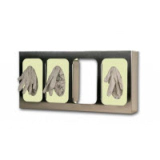 Bowman Medical Products GS-124 - Glove Box Holder Quad SS w/Divider Ea