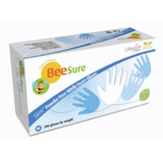 EcoBee BE1128 - Glove Exam PF Nitrile Large BeeSure Slim 200/Bx, 10 BX/CA