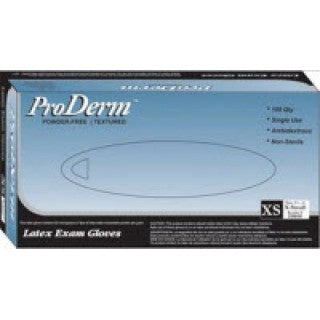 Innovative Health Care 155050 - Proderm PF Latex Gloves X-Small 1000/Ca