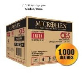 Microflex CE5-512-S - Glove Cleanroom Latex 12" PF Natural Sm 1000/CS