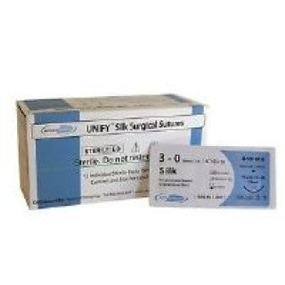 Applied Dental M-S318R19 - Suture Silk Black FS-2 Unify 3-0 18" 12/BX