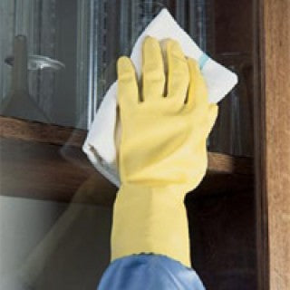 Ansell Perry 117273 - Glove Housekeeping Nitrile Yellow Size 7 12x12/Ca