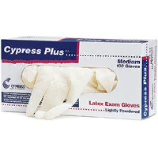 Cypress Medical 23-06 - Glove Exam LP Latex Large Cypress Plus 100/Bx, 10 BX/CA