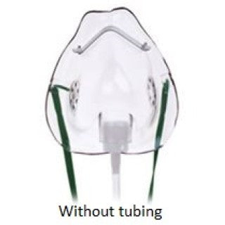 Rusch 1048 - Mask Oxygen Pediatric Medium Concentration w/o Tubing Vinyl 50/Ca