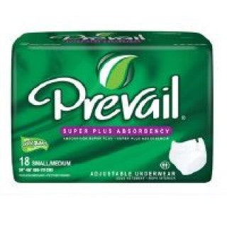 First Quality Products PVR-512 - Underwear Prevail Adlt Sm/ Md Super Plus Maximum White 72/Ca