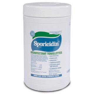 Contec CAN-18012F - Sporicidin Disinfectant Towelettes 180/Cn