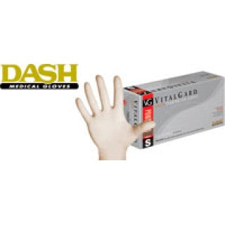 Dash Medical Gloves VLP100L - Glove Exam LP Latex Large Vitalgard 100/Bx, 10 BX/CA