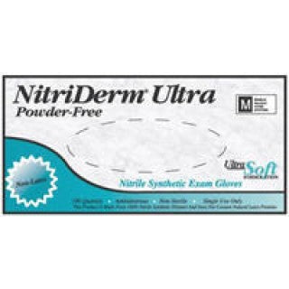 Innovative Health Care 157200 - Glove PF Nitriderm Ultra Blue Medium 100/BX, 10 BX/CS