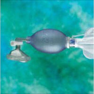 Dynarex 5808 - Bag MPR 600cc/mL Adult Clear w/ Mask Elbow PMP Tubing Ea, 6 EA/CA