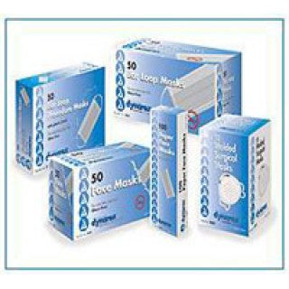 Dynarex 2203 - FACE MASK MOLDED BLUE 20/50/CA