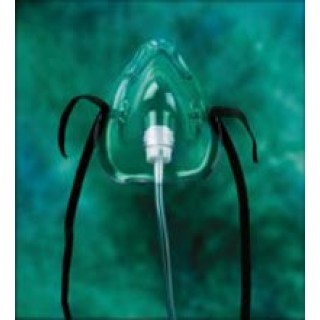 Hudson 1035 - Mask Oxygen Pediatric Md Conc 7'' Tubing Vinyl w/ Noseclip Ea, 50 EA/CA
