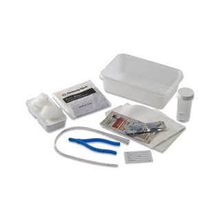 Covidien 75035 - Dover Open Intermittent Tray with PVC Catheter, Red Rubber Latex, PVP Swabs, 14 Fr, 20/CS