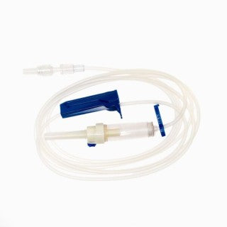 TrueCare Biomedix TCBINF621 - 101", NO CLAVE, SLIDE CLAMP, BAXTER FLOGARD COMPATIBLE IV ADMIN SET, 50/BX