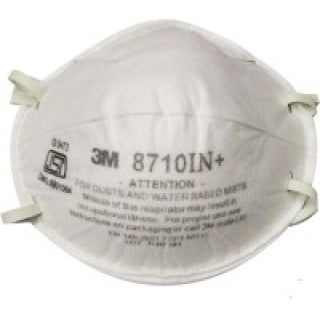 3M 8710IN+ - 3M DISPOSABLE EARLOOP MASK PARTICULATE RESPIRATOR, 20 PER/BX